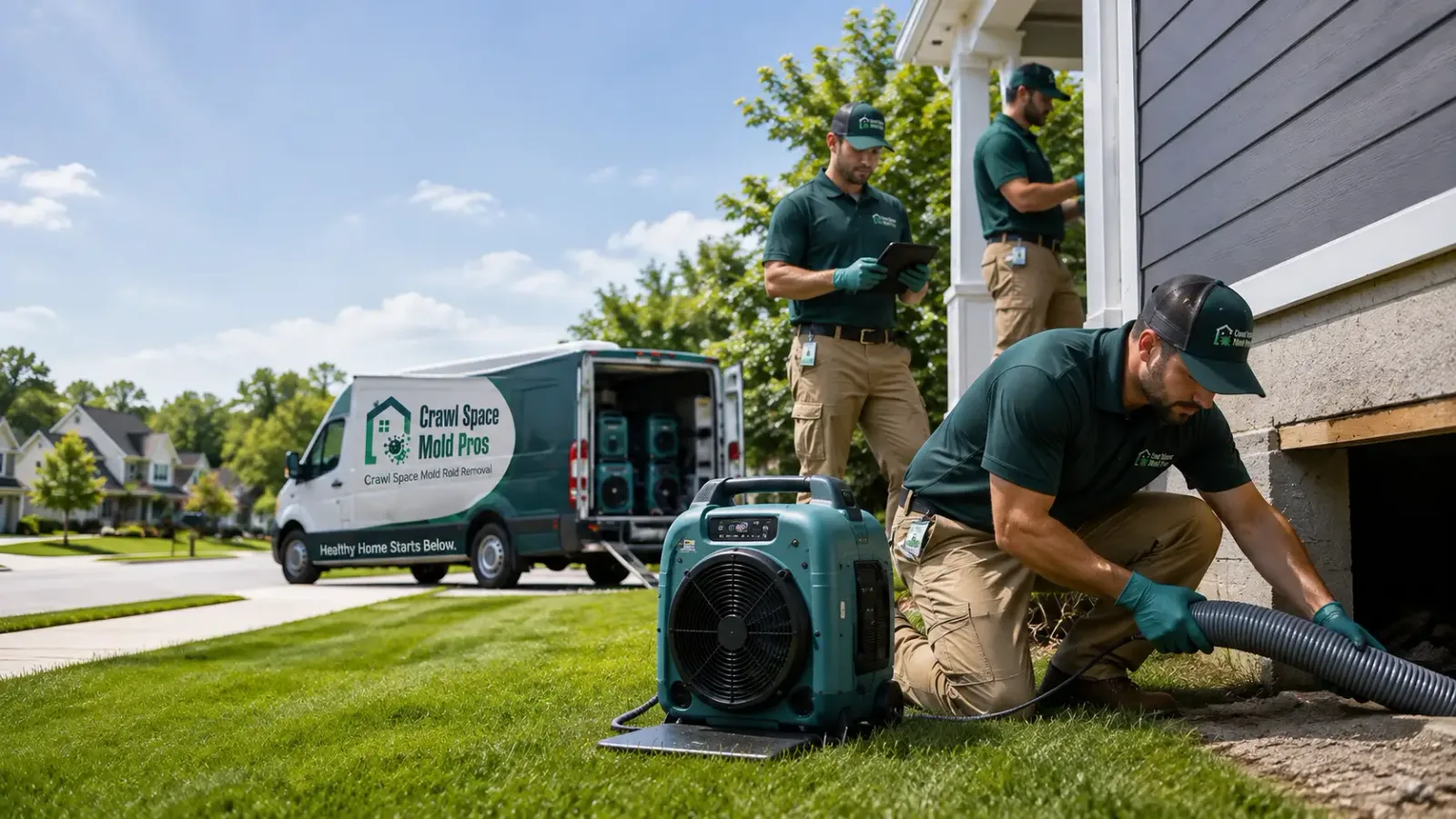 Crawl Space Mold Removal in Pennville, IN